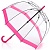 Женский зонт трость Birdcage комбинированный Fulton L041-022 Pink