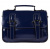 Женская сумка - портфель синяя. Натуральная кожа Fancy E-286-60
