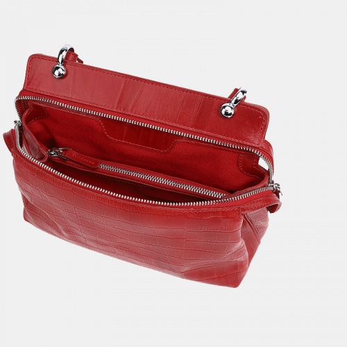Женская сумка, красная Alexander TS W0042 Red Croco 2