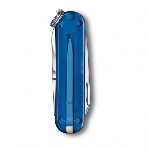 Нож-брелок, 58 мм, 7 функций, полупрозрачный синий Victorinox 0.6223.T2G GS