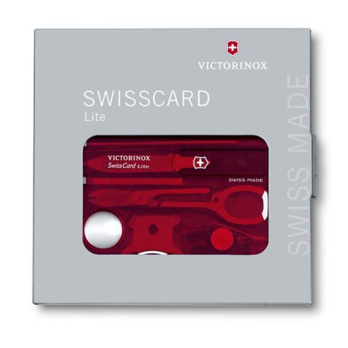 Швейцарская карточка SwissCard Lite красная Victorinox 0.7300.T GS