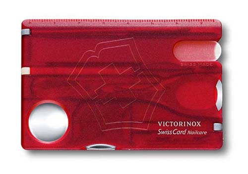 Швейцарская карточка SwissCard Nailcare красная Victorinox 0.7240.T GS
