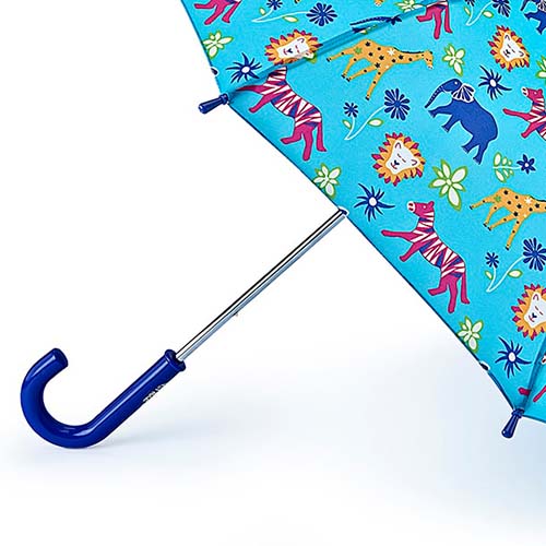Детский зонт механический джунгли синий Fulton C724-3390 JungleChums