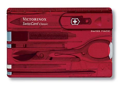 Швейцарская карточка SwissCard Classic красная Victorinox 0.7100.T GS