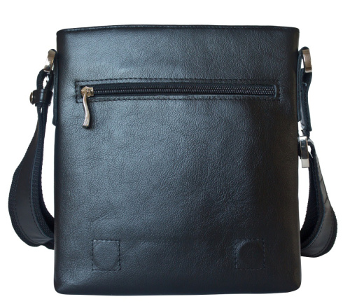 Кожаная мужская сумка, черная Carlo Gattini 5044-01