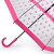 Женский зонт трость горошек розовый Fulton L042-3388 PinkPolkaDot