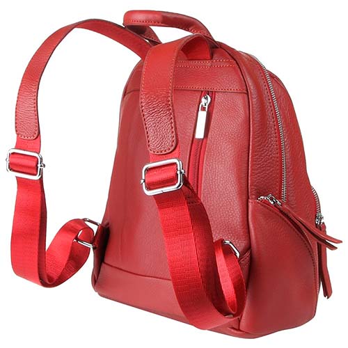 Женский рюкзак красный. Натуральная кожа Jane's Story XL-8805-03