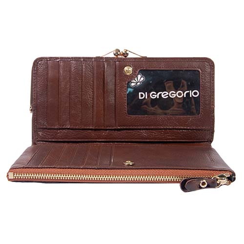 Женский кошелёк коричневый Di Gregorio 150563H-2 DG