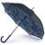 Женский зонт трость чёрный Fulton L754-3639 UnderTheSea
