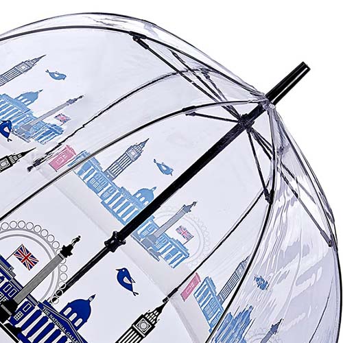 Женский зонт трость белый Fulton L848-3415 NationalGallerySkyline
