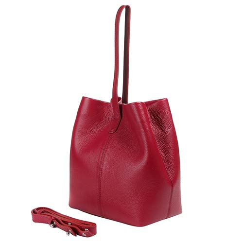 Женская сумка красная. Натуральная кожа Jane's Story FB-80556-74