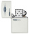 Зажигалка Zippo Retro Fridge Design с покрытием White Matte 49636