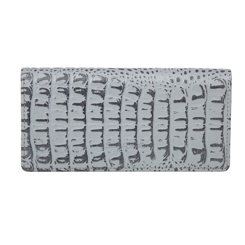 Портмоне, серое Sergio Belotti 7502 croco grey