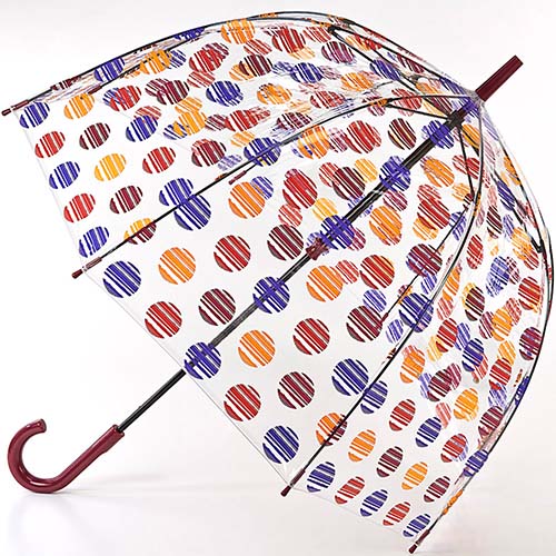 Женский зонт трость Birdcage-2 комбинированный Fulton L042-2833 BrushSpot
