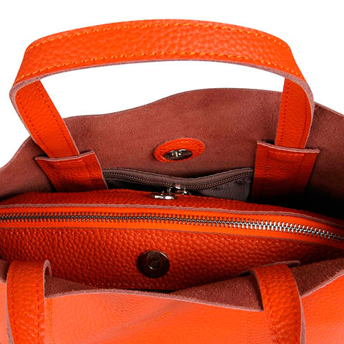 Женская сумка оранжевая. Натуральная кожа Jane's Story NB-9031-1-58
