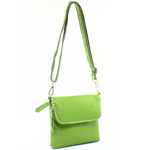 Женская сумка зелёная. Натуральная кожа Jane's Story 8037-65