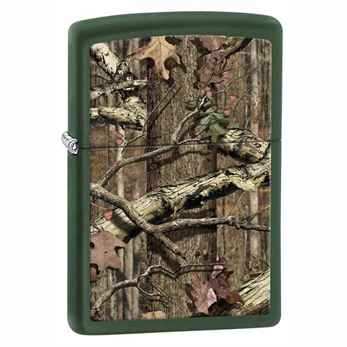 Зажигалка Mossy Oak с покр. Green Matte зелёная Zippo 28331 GS