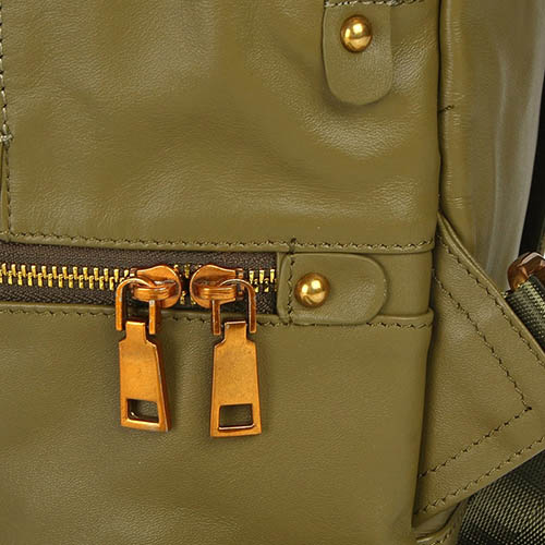 Женский рюкзак зелёный. Натуральная кожа Jane's Story JGF-8626-65