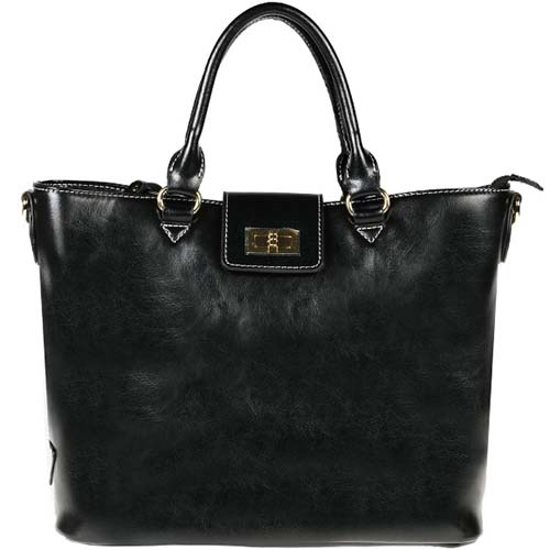 Женская сумка чёрная. Натуральная кожа Jane's Story C9002-04