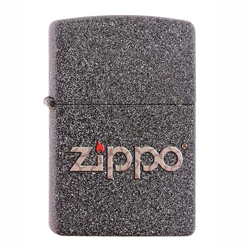 Зажигалка Classic серая Zippo 211 SNAKESKIN ZIPPO LOGO GS