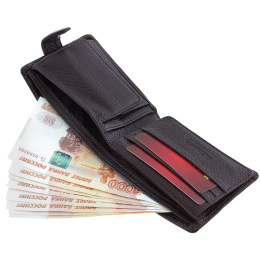 Портмоне горизонтальное тёмно-коричневое SCHUBERT g030-106/02