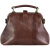 Женская сумка-саквояж коричневая с росписью Alexander TS Фрейм «Знакомство2»