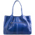 Женская сумка синяя с росписью Alexander TS Флоруа «Вечер в Париже»