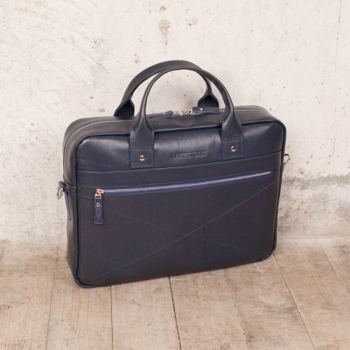 Деловая сумка Bartley Dark Blue для ноутбука Lakestone 923201/DB