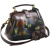 Женская сумка коричневая с росписью Alexander TS Фрейм «Русалка на кувшинке»