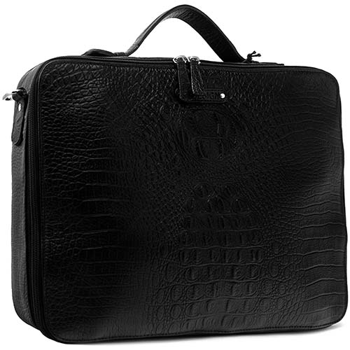 Сумка для документов чёрная Hidesign FIFTH AVENUE -03 BLACK