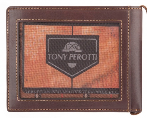 Мужской кошелёк туриста коричневый Tony Perotti 331095/2