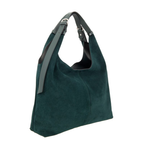 Женская сумка, зеленая Sergio Belotti 60203 green velour