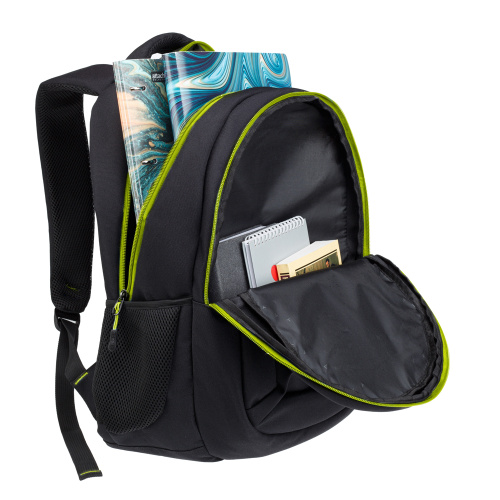 Рюкзак TORBER CLASS X, черный с зеленой вставкой T5220-22-BLK-GRN