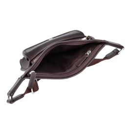 Напоясная сумка, коричневая Sergio Belotti 9648 VT Genoa dark brown