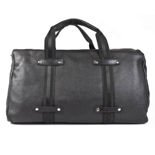 Кожаная дорожная сумка Alcantara black Carlo Gattini 4000-01