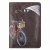 Обложка для паспорта коричневая с росписью Alexander TS «Послание»