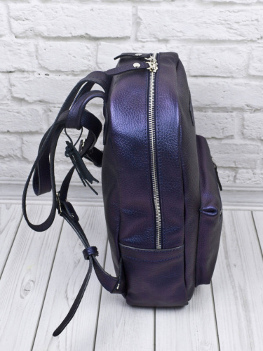 Женский кожаный рюкзак Anzolla Premium indigo Carlo Gattini 3040-56