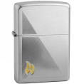 Зажигалка Flame с покр. Satin Chrome серебристая Zippo 205 Zippo Flame GS