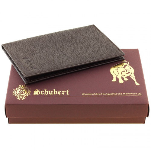 Обложка для паспорта с отделениями для карт коричневая SCHUBERT o010-401/02