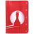 Обложка для паспорта красная расписная Alexander TS «Красная королева»
