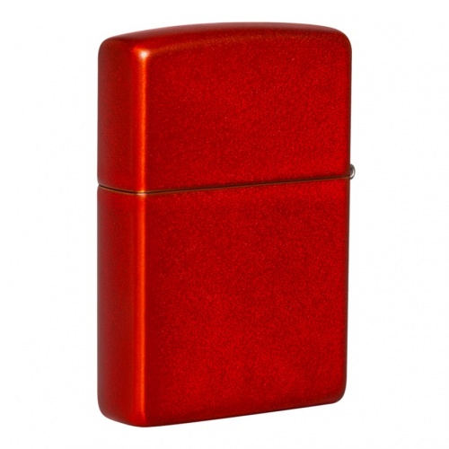 Зажигалка с покрытием Metallic Red, латунь/сталь, красная, матовая Zippo 49475ZL GS