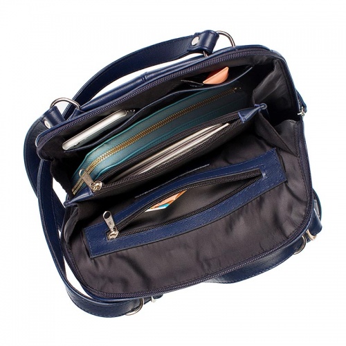 Компактный женский рюкзак-трансформер Eden Dark Blue Lakestone 918103/DB