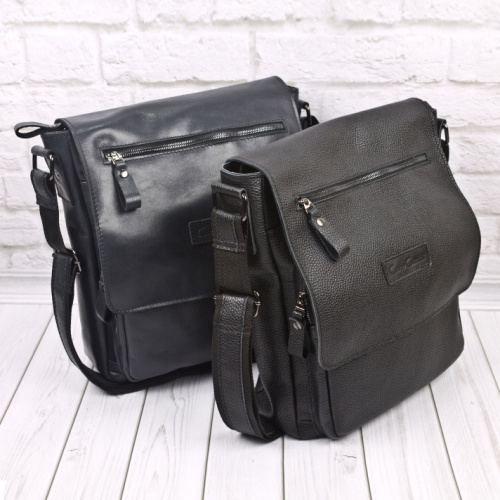 Кожаная мужская сумка Bardello black Carlo Gattini 5061-91