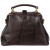 Женская сумка коричневая с росписью Alexander TS Фрейм «Сад в зазеркалье»