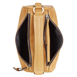 Женская сумка, желтая Sergio Belotti 60222 yellow velour