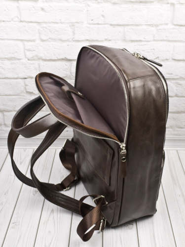 Женский кожаный рюкзак Vicenza Premium brown Carlo Gattini 3105-52