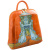 Женский рюкзак оранжевый с росписью Alexander TS Ревиаль «Изумрудный город»
