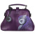 Женская сумка с росписью Alexander TS Фрейм «Сова» в фиолетовом