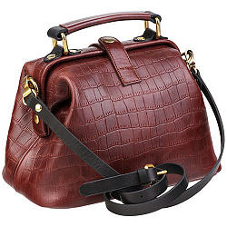 Женская сумка коньяк Alexander TS W0013 Cognac Croco+Black