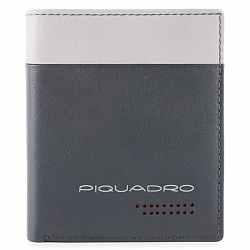 Чехол для кредитных карт, серый Piquadro PP1518UB00R/GRN